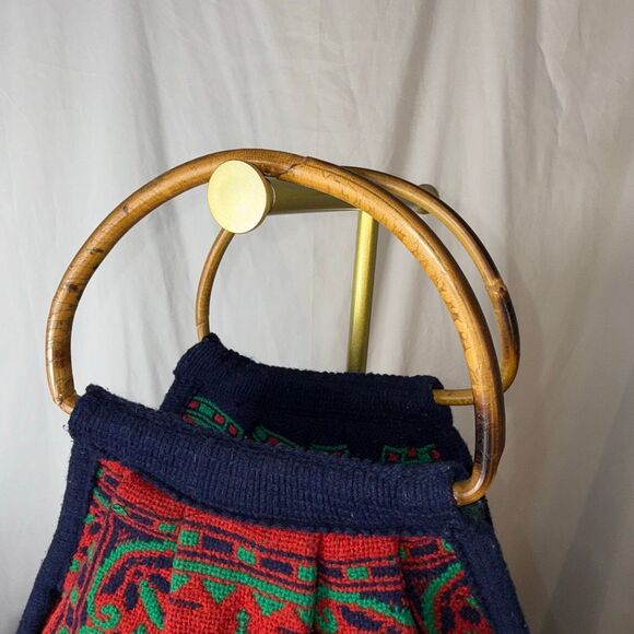 Vintage 1960s Italian Tapestry Handbag | “ROMA” Basilica & Capitoline Wolf Scene - Picture 2 of 12